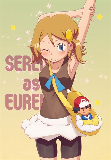 Ash Ketchum Serena And Bonnie Pokemon And More Drawn By Gazing Eye Danbooru