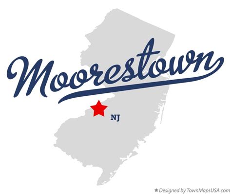Map Of Moorestown Nj New Jersey