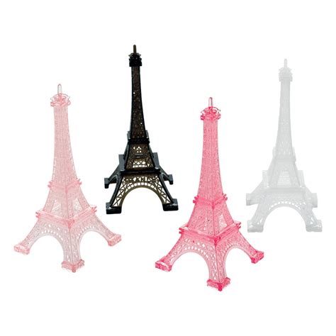 Shindigz Plastic Mini Eiffel Towers 4 Count