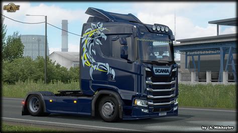 Scania S R Griffin Multicolor Mod Euro Truck Simulator Mod