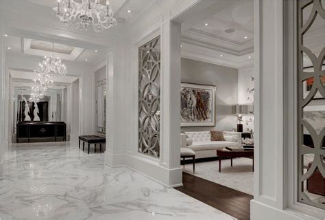 40 Stunning And Clean White Marble Floor Living Room Design Home