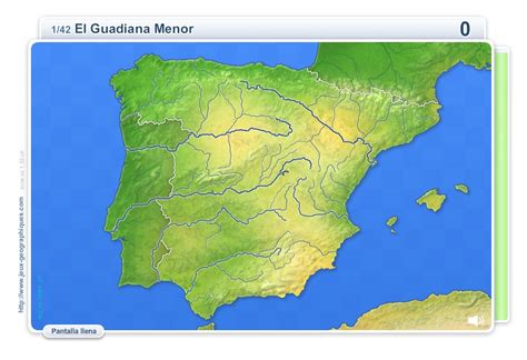 Mapa Mudo Rios Principales De Espa A Para Imprimir Principales Pa Ses