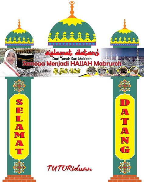Desain Spanduk Banner Selamat Datang Haji Coreldraw Photoshop Free Cdr