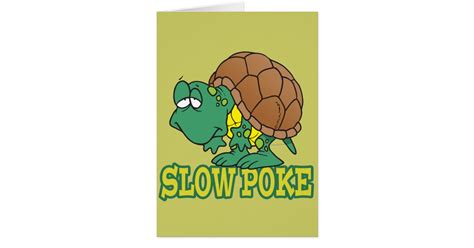 Cute Silly Slow Poke Turtle Cartoon Zazzle