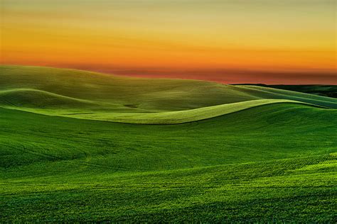 Sunset Near Moscow Idaho Palouse Series By Larry Gerbrandt
