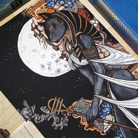 Bastet Cat Goddess Egyptian Art Print Watercolor Painting Etsy