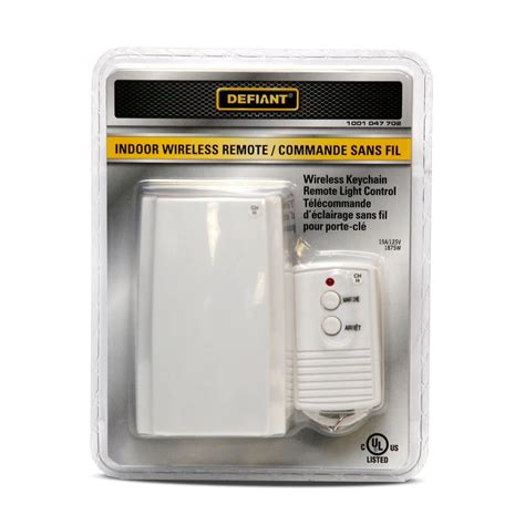 Defiant Indoor Wireless Remote The Home Depot Canada