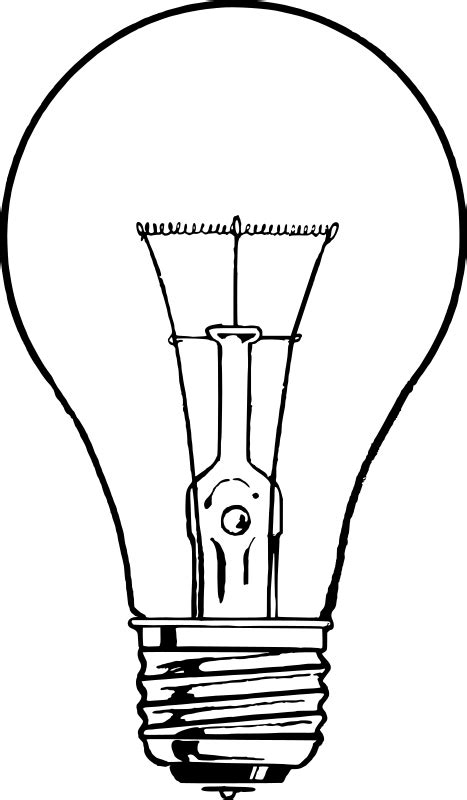 Light Bulb Line Drawing At Getdrawings Free Download