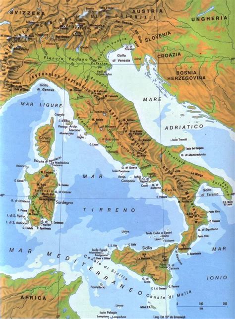 Cartina Dellitalia