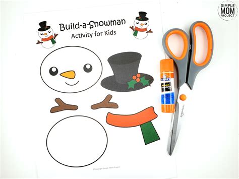 Click Now And Use This Free Printable Paper Snowman Template Cut Out