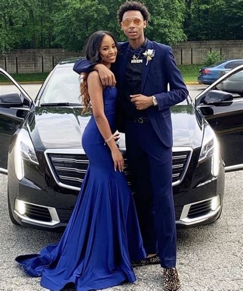 Navy Blue Prom Couple Matching Prom Outfits For Couples Homecoming