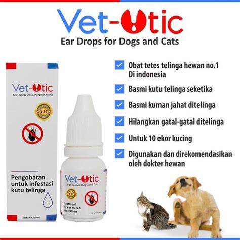 Jual Obat Tetes Kutu Telinga Ear Mites Vet Otic Untuk Anjing Kucing