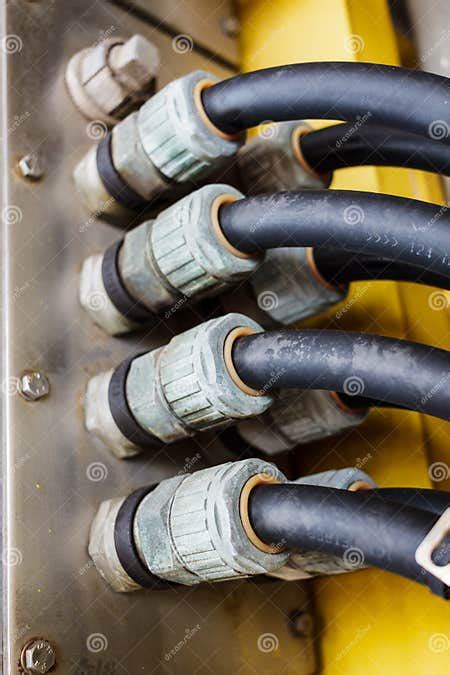 Electrical Cable Glands Stock Photo Image Of Electricity 105913206