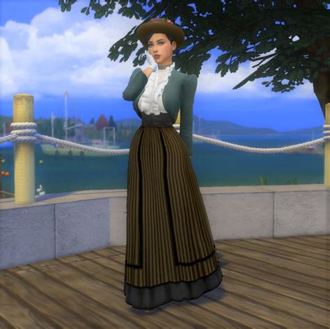 1890′s Lookbook Sims Sims 4 Teen Sims 4 Decades Challenge