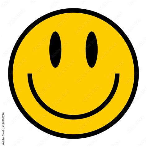 Smiley Icon Smiling Face Flat Style Vector De Stock Adobe Stock