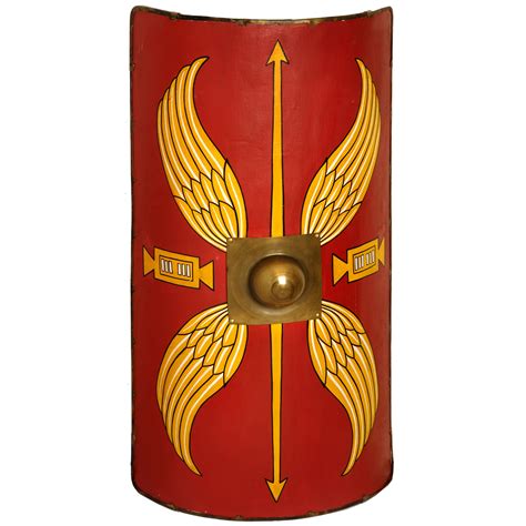 Roman Shield Scutum With Leather Belt From The Armoury