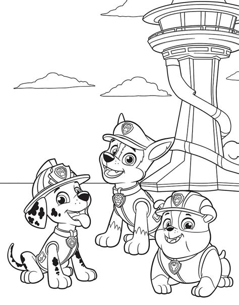 dibujos de la patrulla canina 1 para colorear para colorear pintar e imprimir dibujos online