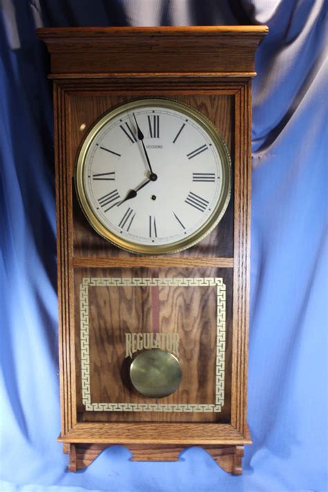 Sessions Rare Antique Restored Regulator Wall Clock Original Runs Great