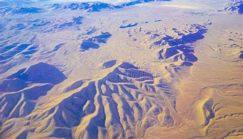A Birds Eye View Of The Grand Nevada Desert Stock Image Image Of