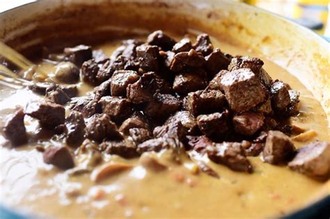 Ground beef, kidney and pinto beans, and tomato sauce give a warm heartiness to the stew. Beef Stroganoff by Ree (The Pioneer Woman) | Food network ...