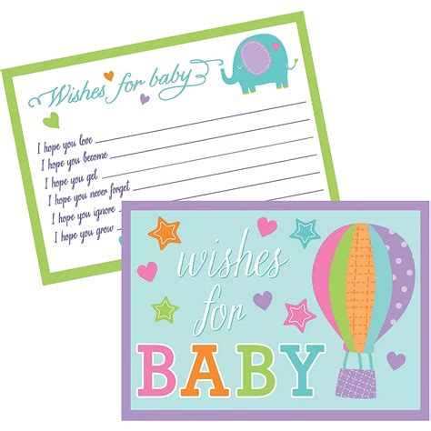 Baby Shower Wishes For Baby Cards 24ct Party City Canada