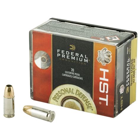 Federal Premium 9mm Luger 147 Gr Hst Jhp 20rd Limit 2 Top Gun Supply