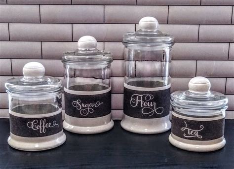 Check spelling or type a new query. White Rustic Modern Farmhouse Kitchen Canister Set Vintage ...