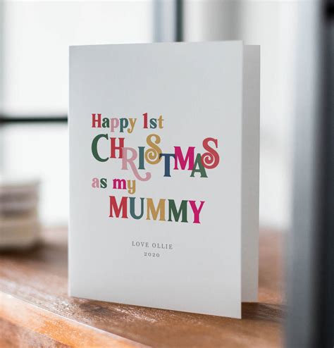 Click the edit button at the top of any page to get started. Personalised First Christmas As Mummy Card By Ditsy Chic | notonthehighstreet.com