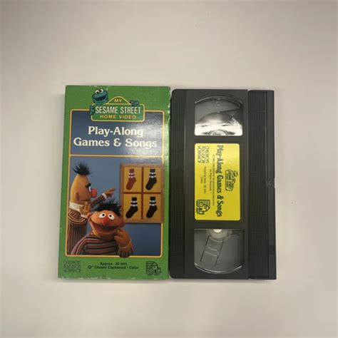 Sesame Street Play Along Games And Songs Vhs 1986 899 Picclick