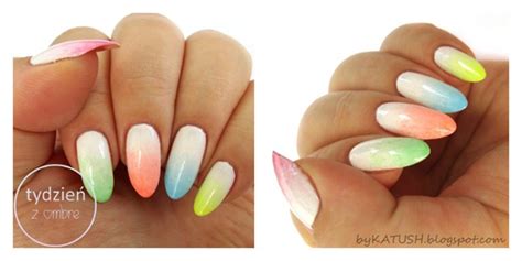 Pastel Ombre - Nail Art Gallery Gold dots ombre nails design for a special occasion.