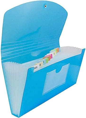 Jam Paper Accordion Folders 13 Pocket Plastic Expanding File Check
