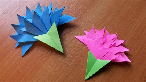 How To Make Easy Paper Flowers For Greeting Card Handmade ...