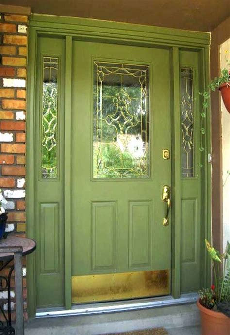 100 Unique Front Doors Colors Design Ideas In 2020 Green Front Doors