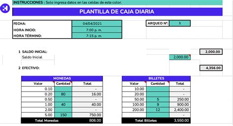 🤑gratis Plantilla De Caja Diaria En Excel 2021 Herramientas Crehana