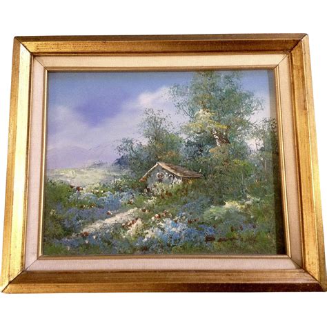 Old America Oil Painting on Canvas in Gold Frame Illegibly Signed | Painting, Oil painting on ...