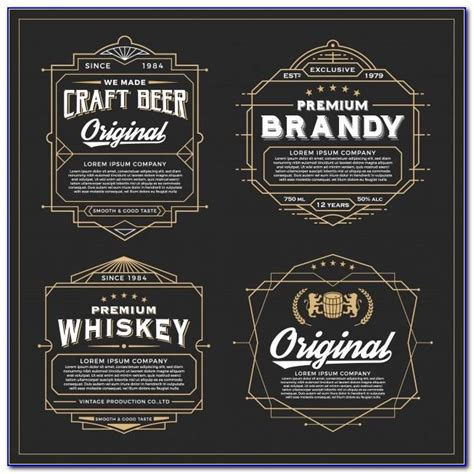 Printable Liquor Label Template Printable Word Searches