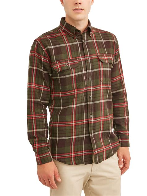 Mens Long Sleeve Flannel Shirt Up To 5xl