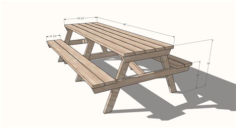 8 Foot Picnic Table Picnic Table Picnic Table Plans Diy Furniture Easy