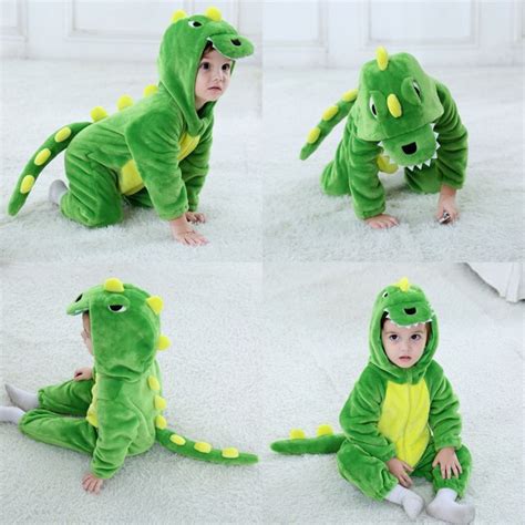 Umorden Baby Dinosaur Kigurumi Green Cartoon Animal Costume Infant