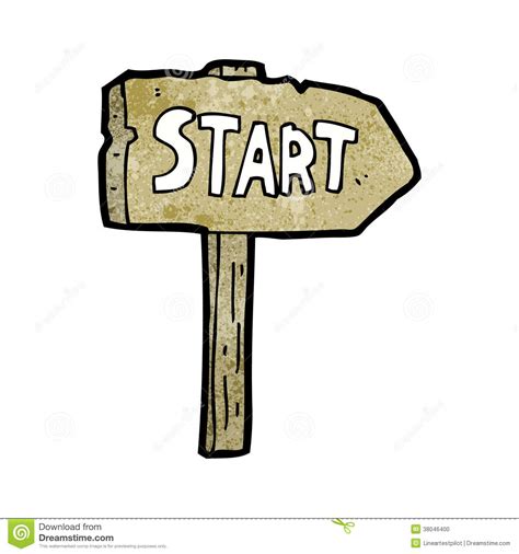 Start Symbol Cartoon Stock Photo - Image: 38046400