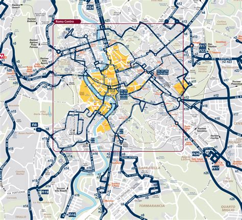 City Center Rome Map Mapsofnet