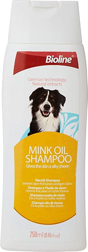 Bioline Mink Oil Shampoo For Dogs 250mlitching Antibacterial Natural