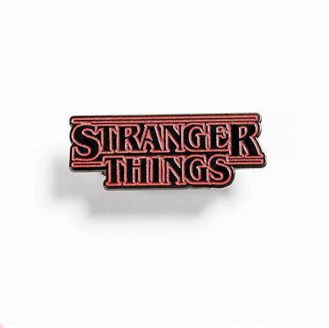 Stranger Things Logo Enamel Pin Inspired By Stranger Things Stranger