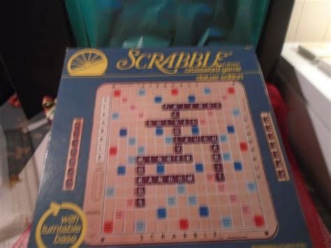 Vintage 1982 Scrabble Turntable Deluxe Edition Board Game Selchow