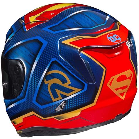 Full Face Motorcycle Helmet Hjc Rpha 11 Superman Dc Comics Mc21 For