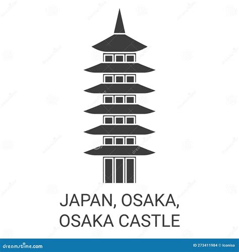Osaka Castle Vector Illustration 6362242