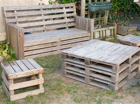 Make Your Own Garden Furniture From Pallets Patio Furniture