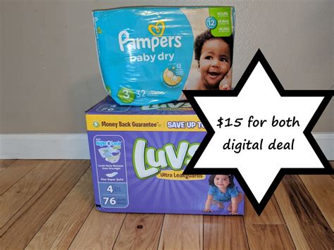 One Box Of Luvs And One Pack Of Pampers Only 15 With Dg Digital