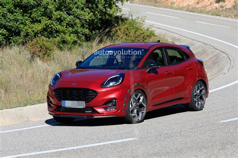 2021 Ford Puma St Hot Crossover Teased Looks Great Painted Green