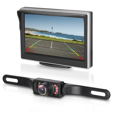 Digital Wireless Backup Camera 5 Monitor Kit RV Car Trailer Truck